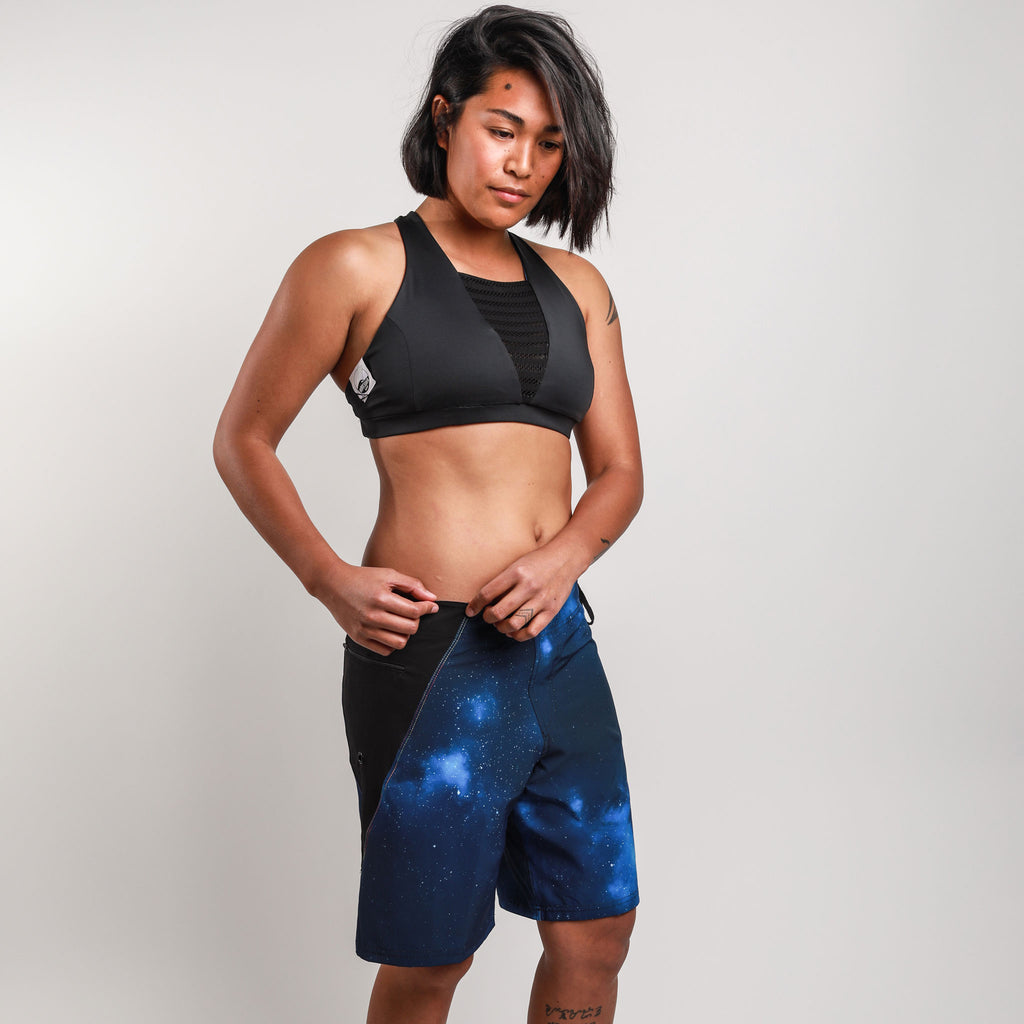 Volcanoes Recycled Board Shorts - Galaxy Blue