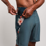 Punalu'u Recycled Board Shorts - 'Ohi'a Storm Gray